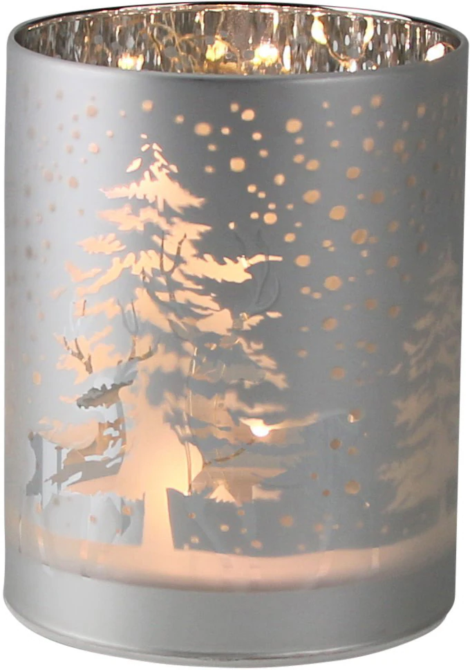 AM Design LED Windlicht, Weihnachtsdeko, mit weihnachtlichen Elementen günstig online kaufen