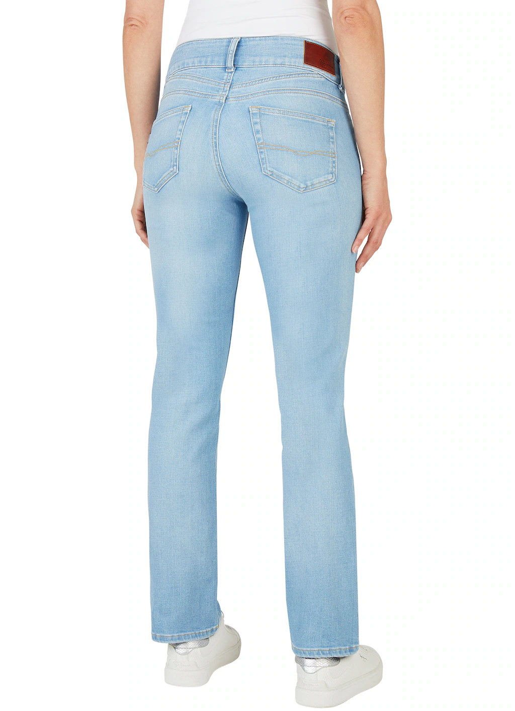 Pepe Jeans Slim-fit-Jeans "SLIM JEANS MW", mit extrabreitem Bund mit Doppel günstig online kaufen