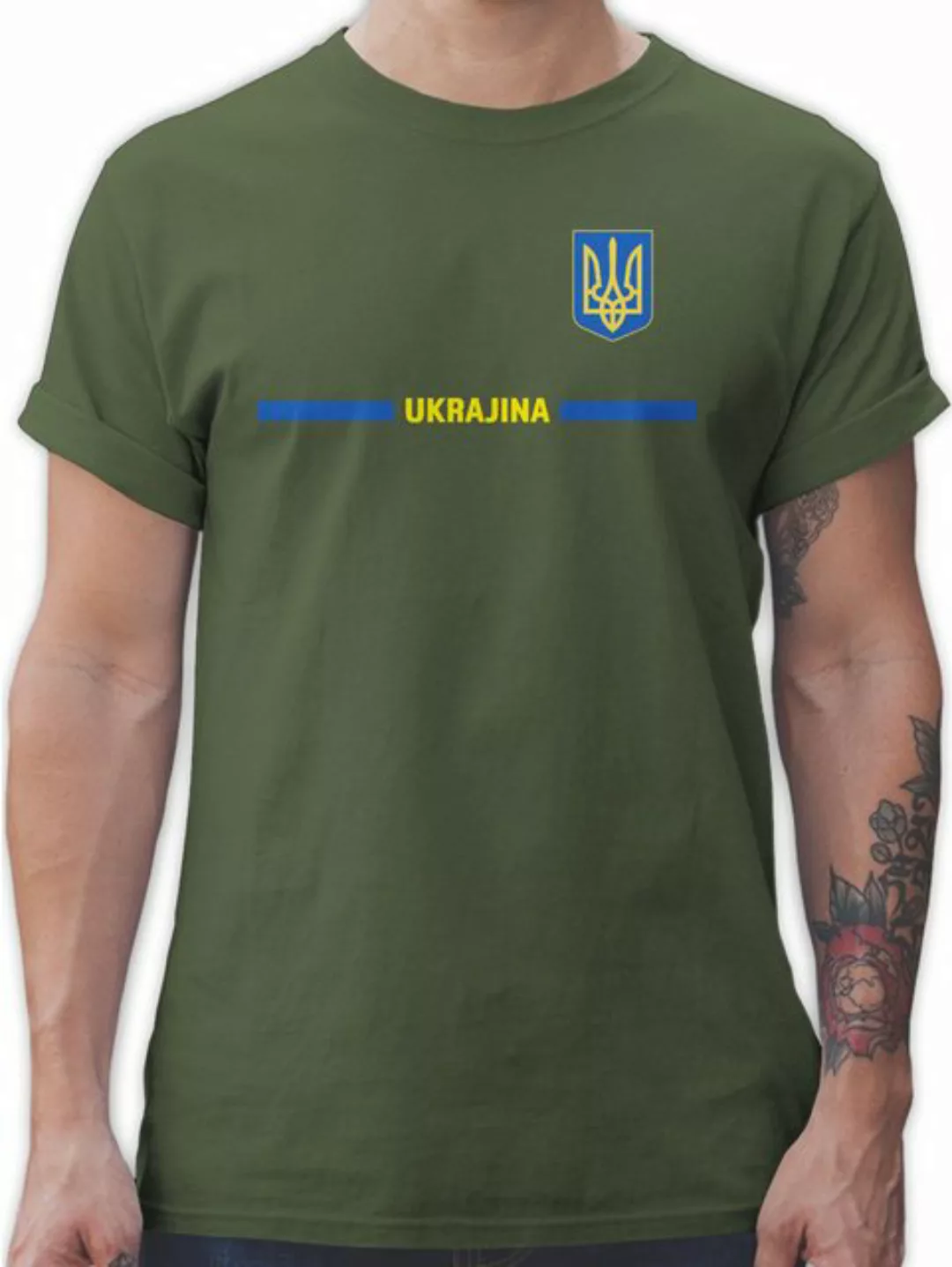 Shirtracer T-Shirt Ukraine Trikot Wappen, Україна mit Stolz, Ukrainisches F günstig online kaufen