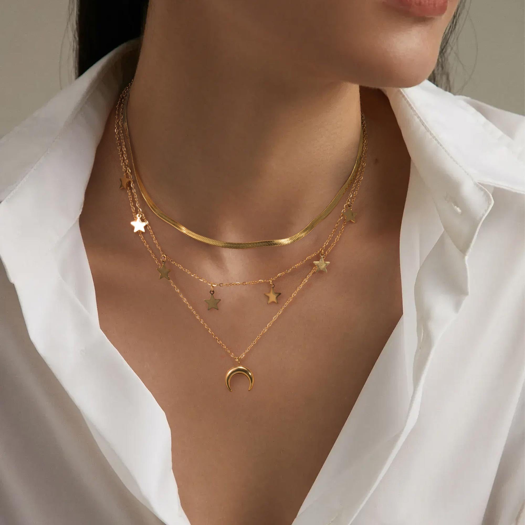 RWEUOQ Edelstahlkette Personalisierte Frauen Halskette Quaste günstig online kaufen