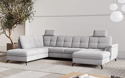 sit&more Wohnlandschaft "Zora U-Form", wahlweise mit Bettfunktion und Bettk günstig online kaufen
