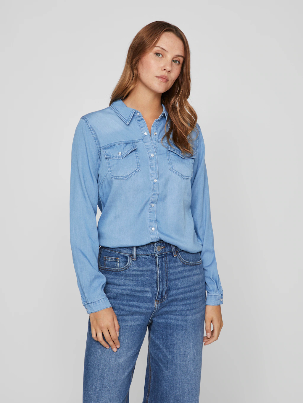 Vila Jeansbluse "VIBISTA DENIM SHIRT/SU-NOOS" günstig online kaufen