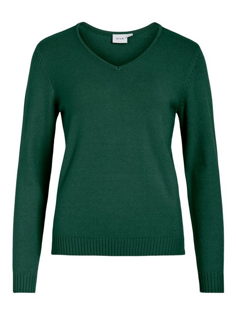 Vila V-Ausschnitt-Pullover VIRIL V-NECK L/S KNIT TOP - NOOS günstig online kaufen