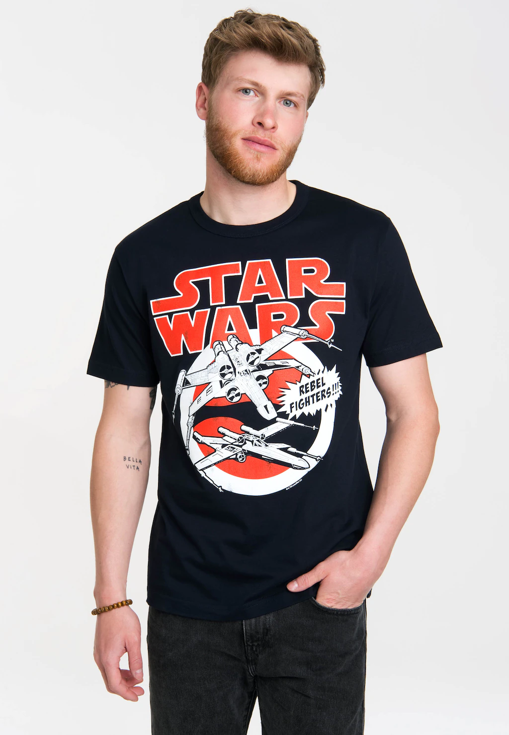 LOGOSHIRT T-Shirt "X-Wings - Krieg der Sterne", mit coolem Frontdruck günstig online kaufen