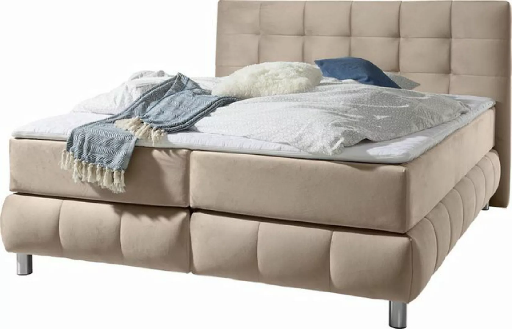 andas Boxspringbett "Salo", incl. Topper, 6 Breiten, 2 Härtegrade, TFK auch günstig online kaufen