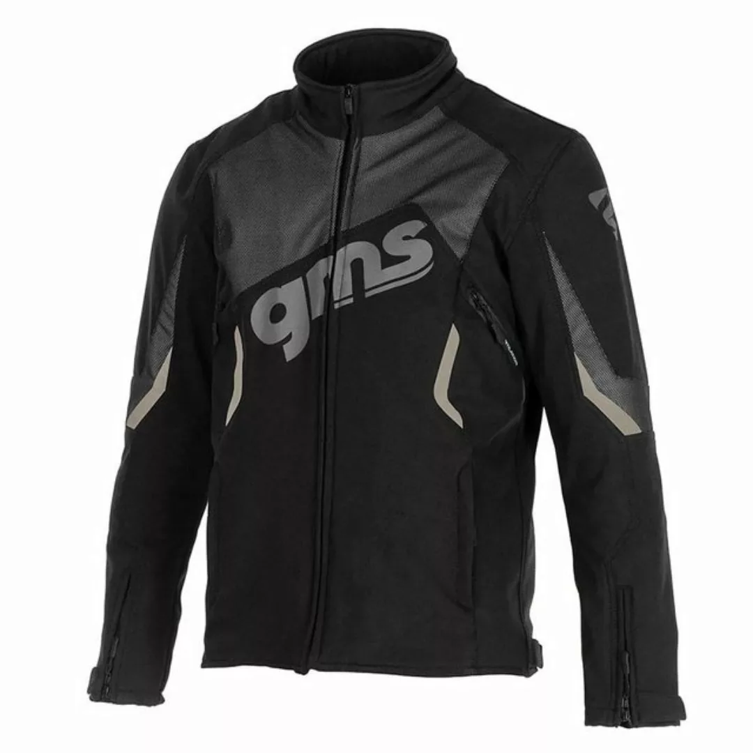 gms Motorradjacke GMS Softshelljacke Arrow - schwarz-grau L günstig online kaufen