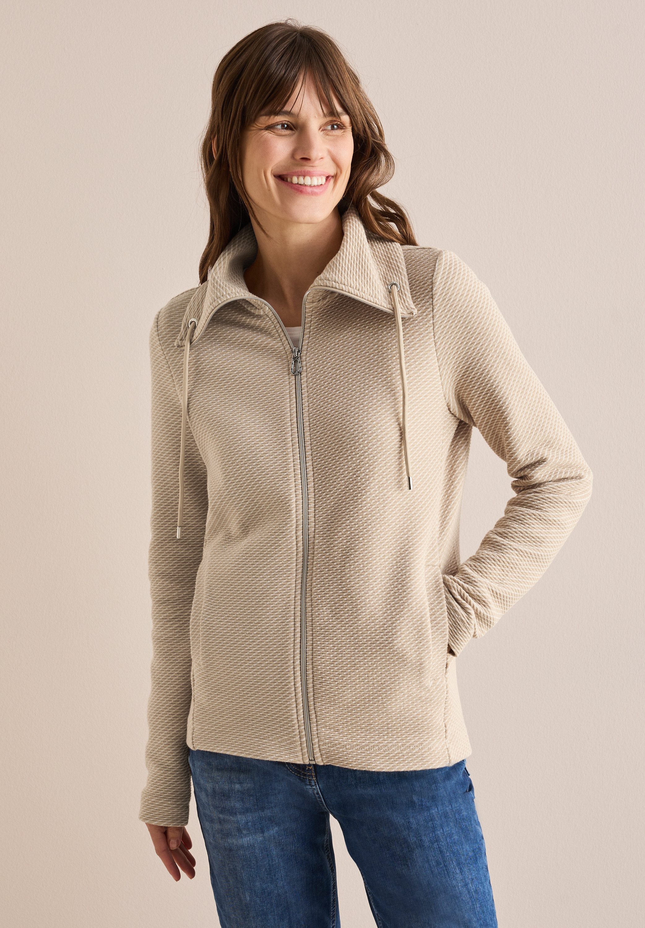 Cecil Sweatjacke, mit Stehkragen günstig online kaufen