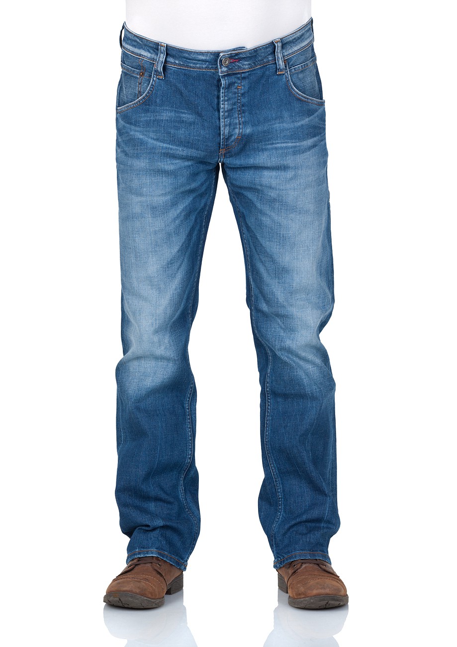 Mustang Herren Jeans Michigan Straight - Blau - Light Scratched Used günstig online kaufen