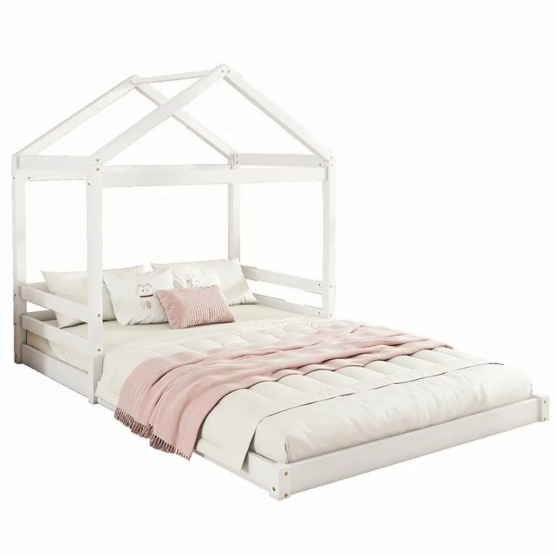 Sweiko Kinderbett Jugendbett Doppelbett 140 x 200 cm (Hausbett mit Lattenro günstig online kaufen