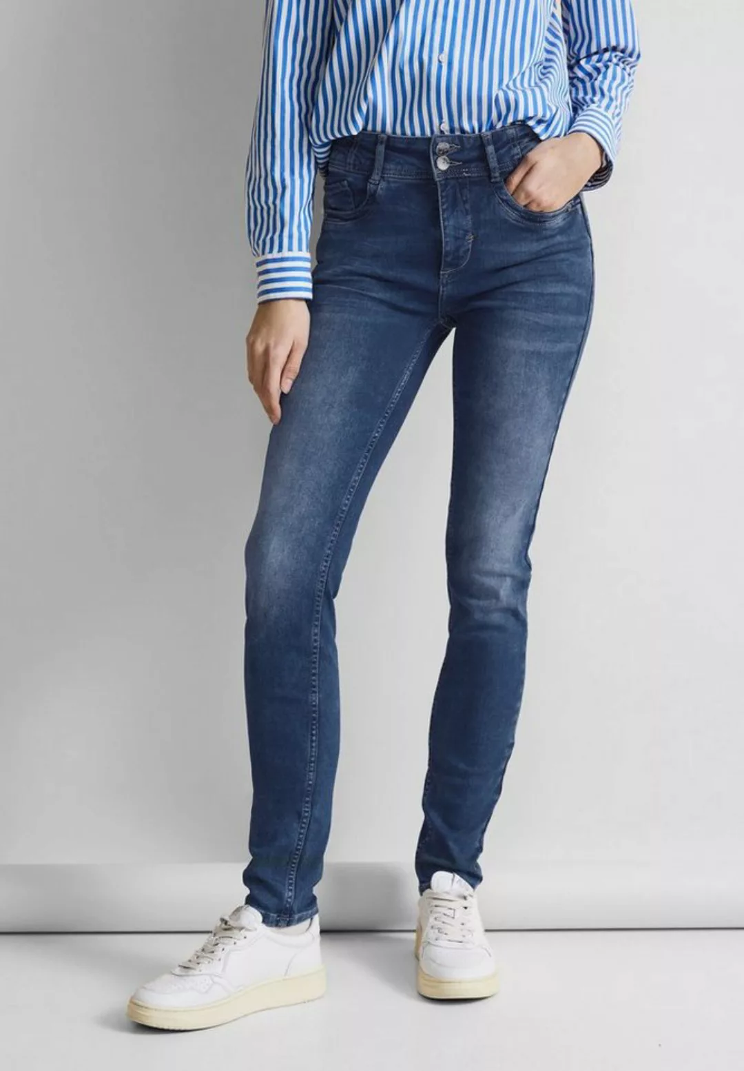 STREET ONE Slim-fit-Jeans QR York mit Stretch günstig online kaufen