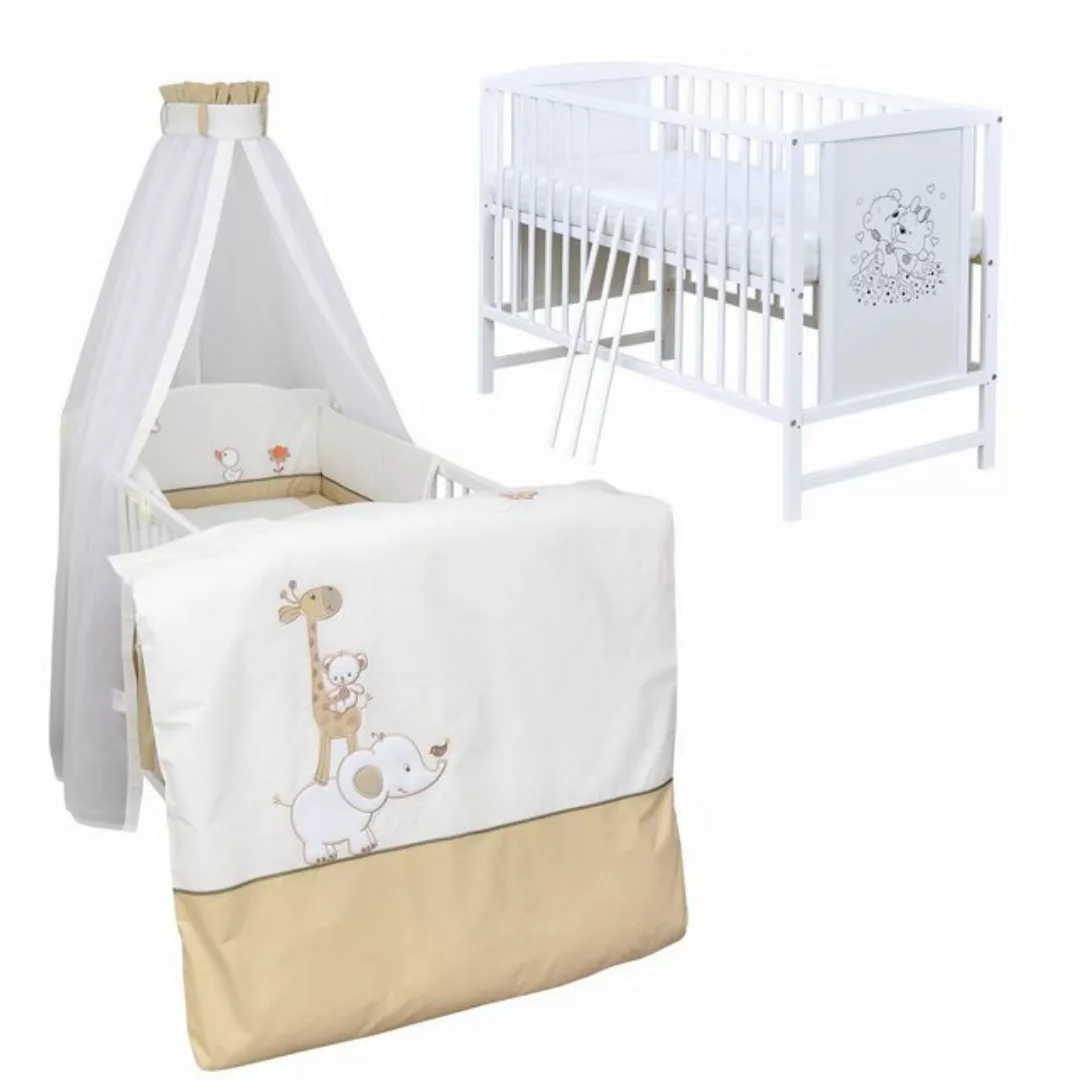 Baby-Delux Komplettbett Babybett Mia Komplettset, 10-tlg., Kinderbett 60x12 günstig online kaufen