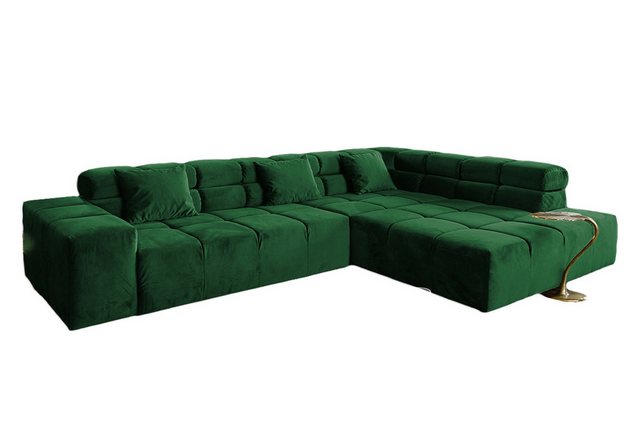 KAWOLA Ecksofa NEVADA, Sofa Velvet, versch. Ausführungen und versch. Farben günstig online kaufen