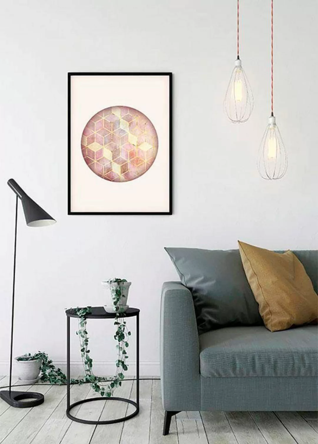 Komar Poster "Mosaik Circle Rosso", Formen-Kunst, (1 St.), Kinderzimmer, Sc günstig online kaufen