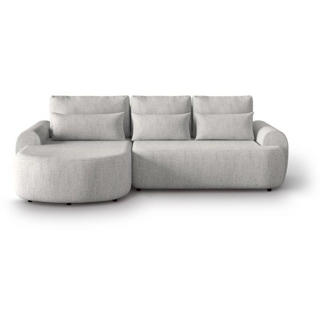 Beautysofa Ecksofa OLIVIO, Ecke gepolstert beige, mit Relaxfunktion, mit Be günstig online kaufen