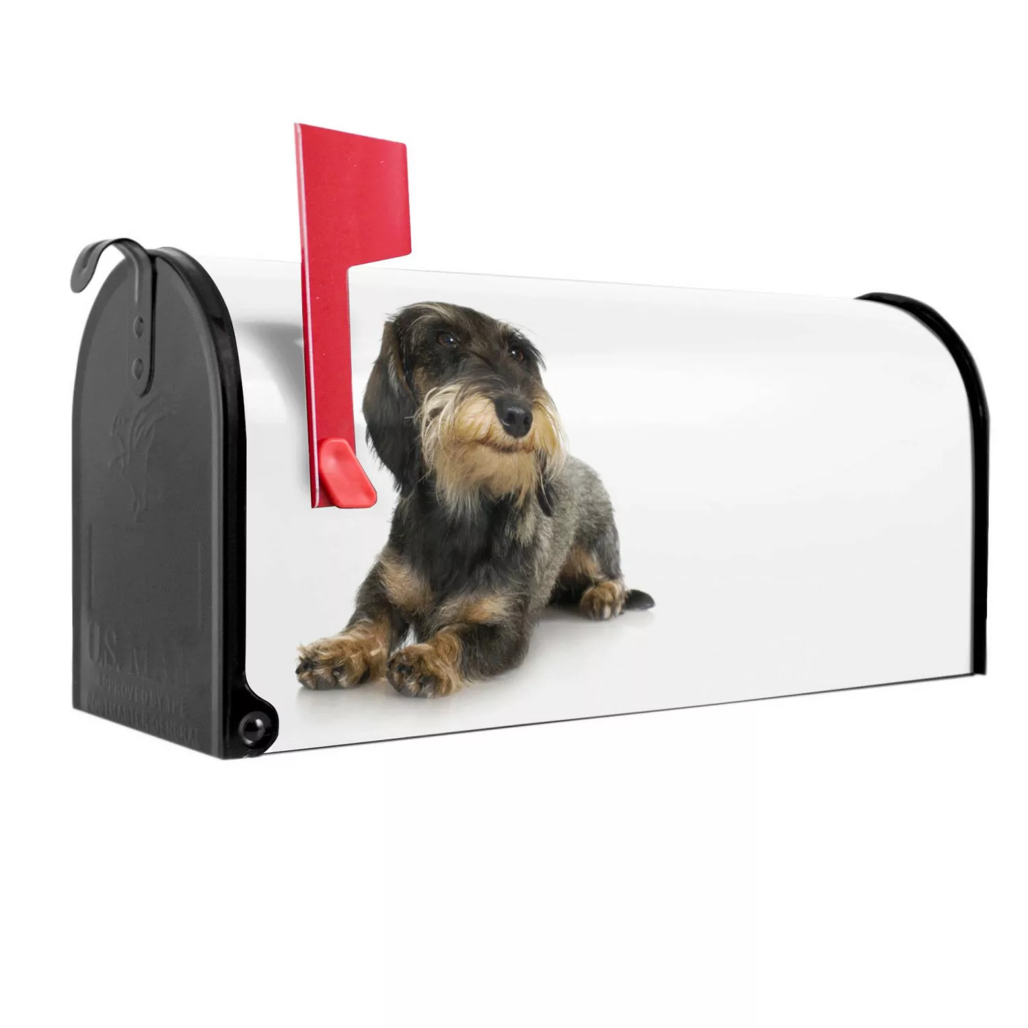 Banjado Amerikanischer Briefkasten Schwarz 48x22x16cm US Mailbox Letterbox günstig online kaufen