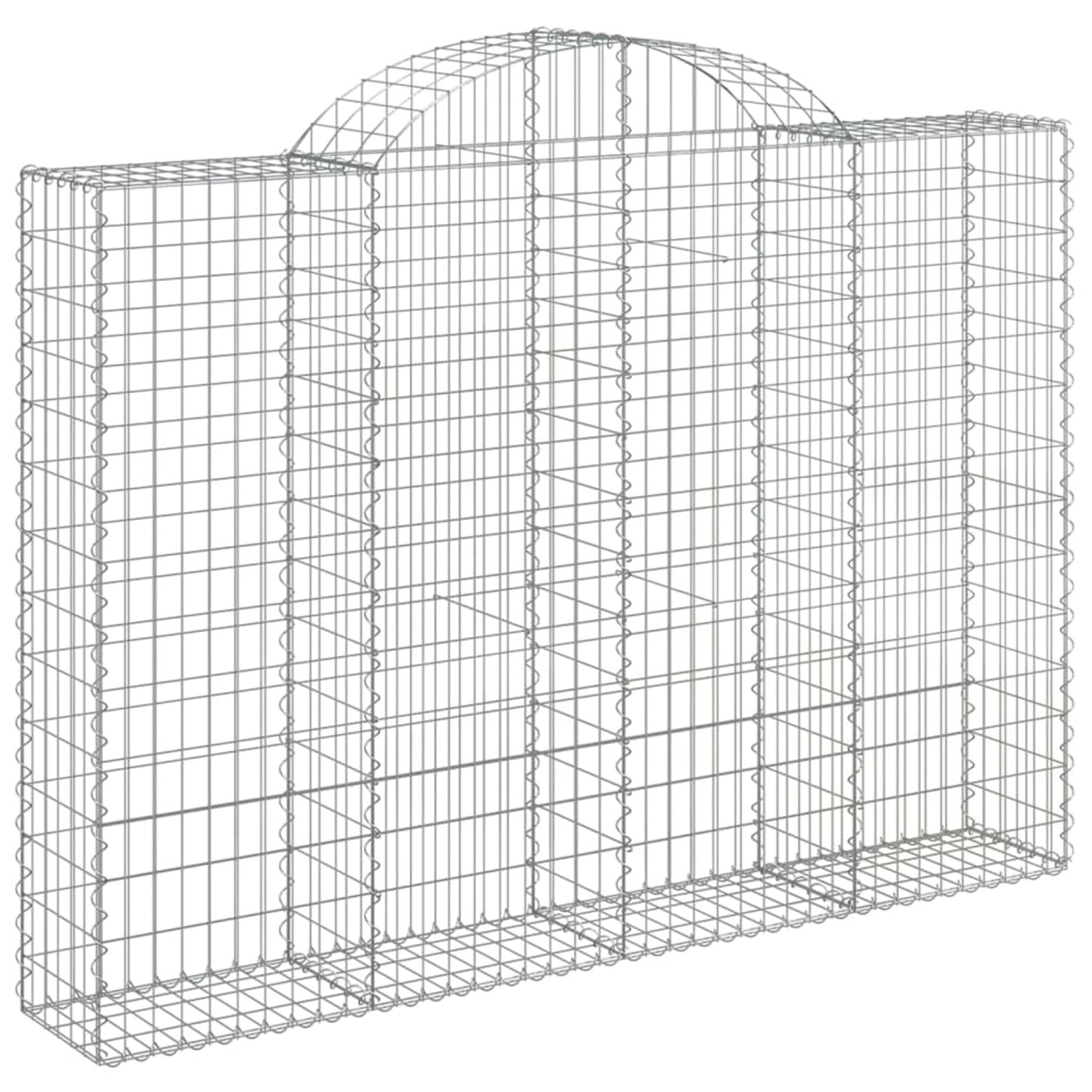vidaXL Gabionen mit Hochbogen 6 Stk 200x30x140/160cm Eisen 1668903 günstig online kaufen