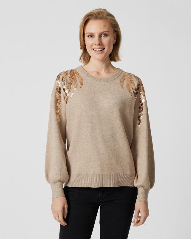 BE GOLD Strickpullover mit Pailletten günstig online kaufen