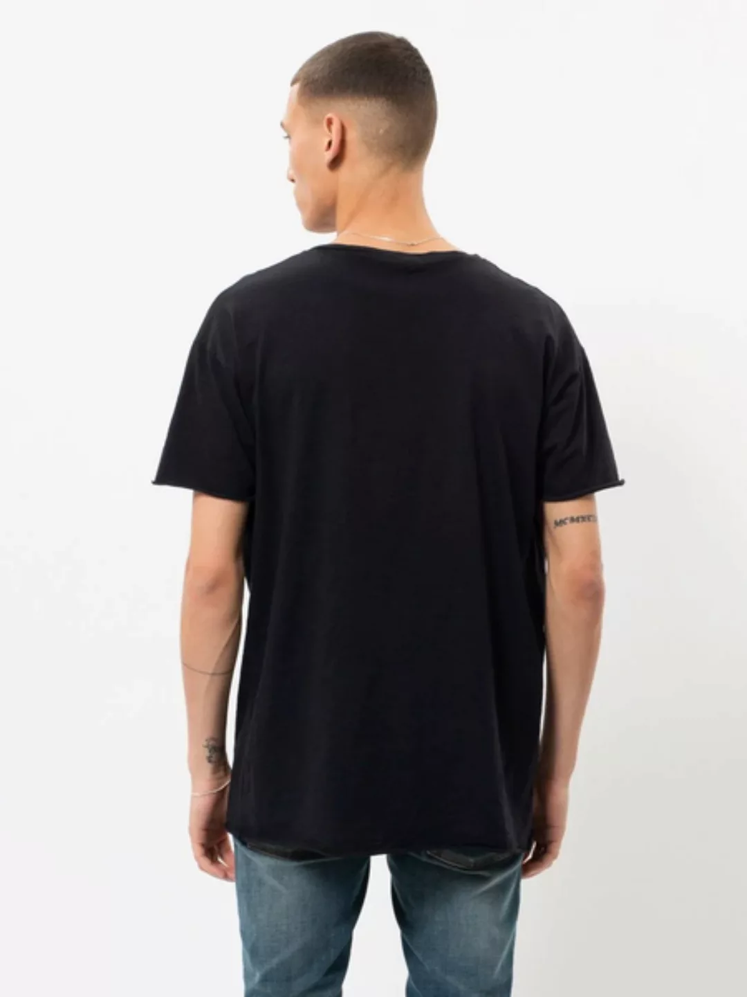 Nudie Jeans Basic T-shirt Bio -Roger Slub günstig online kaufen