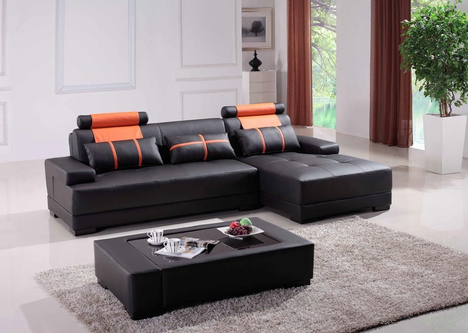 JVmoebel Ecksofa Designer Polster Ledersofa Couch L-Form Modern Sofa Sofas, günstig online kaufen