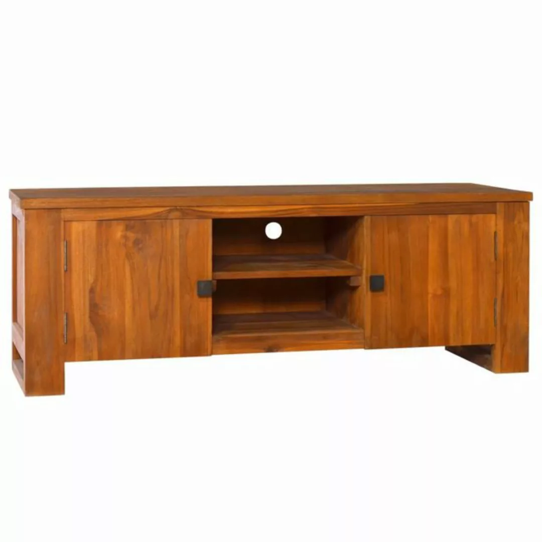 vidaXL TV-Schrank TV-Schrank 110x30x40 cm Teak Massivholz (1-St) günstig online kaufen