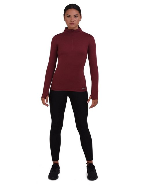 TCA Langarmshirt Damen Sport Shirt Langarm - Cabernet (1-tlg) günstig online kaufen