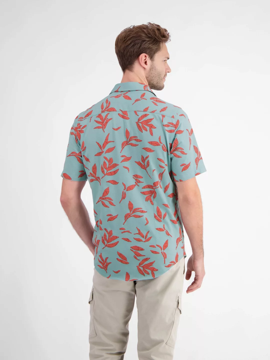 LERROS Kurzarmhemd "LERROS Kurzarmhemd mit floralem Print" günstig online kaufen