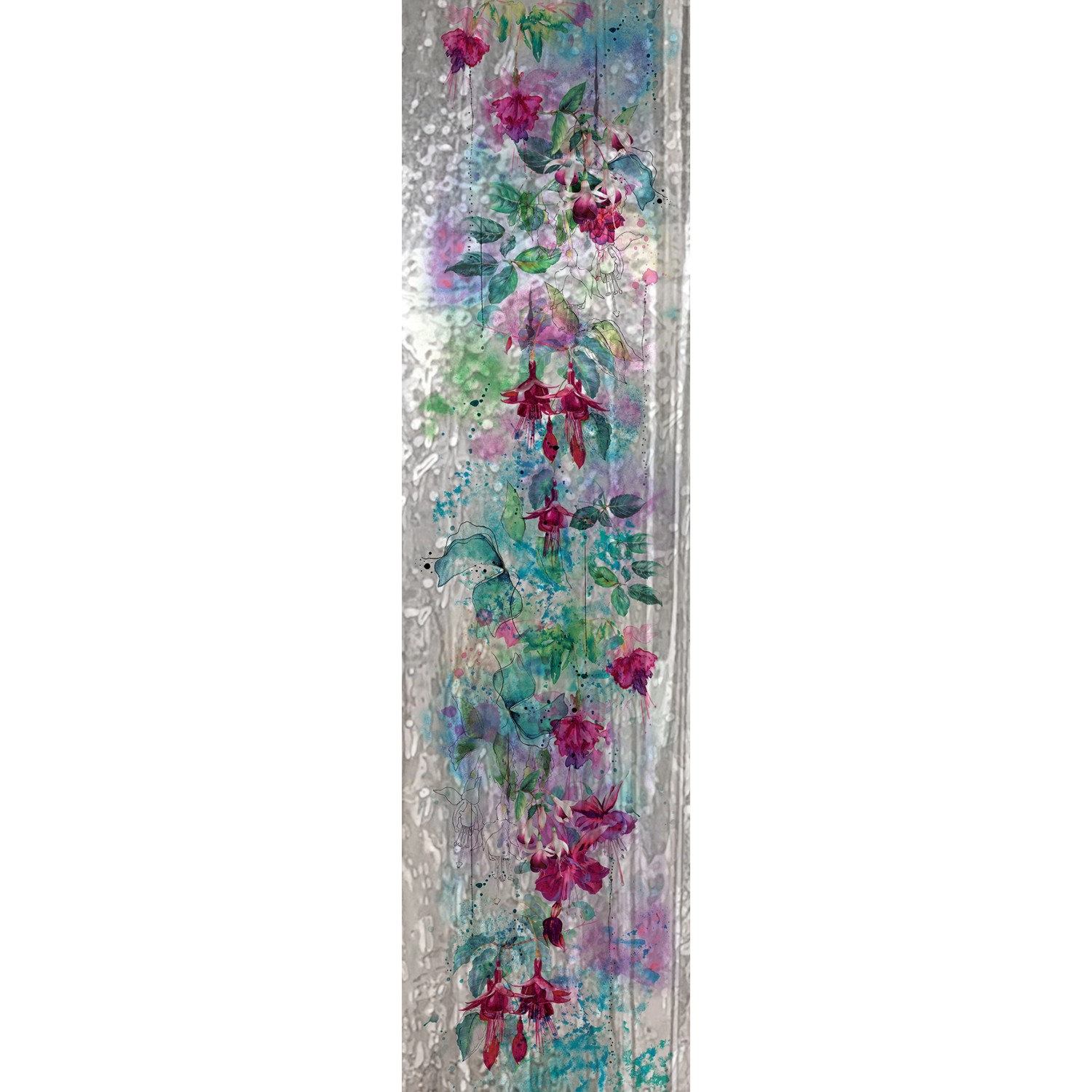 Marburg Vliestapete Blumenmotiv Crushed Modern 270 cm x 70 cm Silber günstig online kaufen