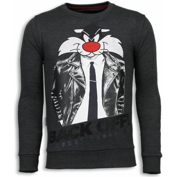 Local Fanatic  Sweatshirt Pussy Cat Strass Steinkohle günstig online kaufen