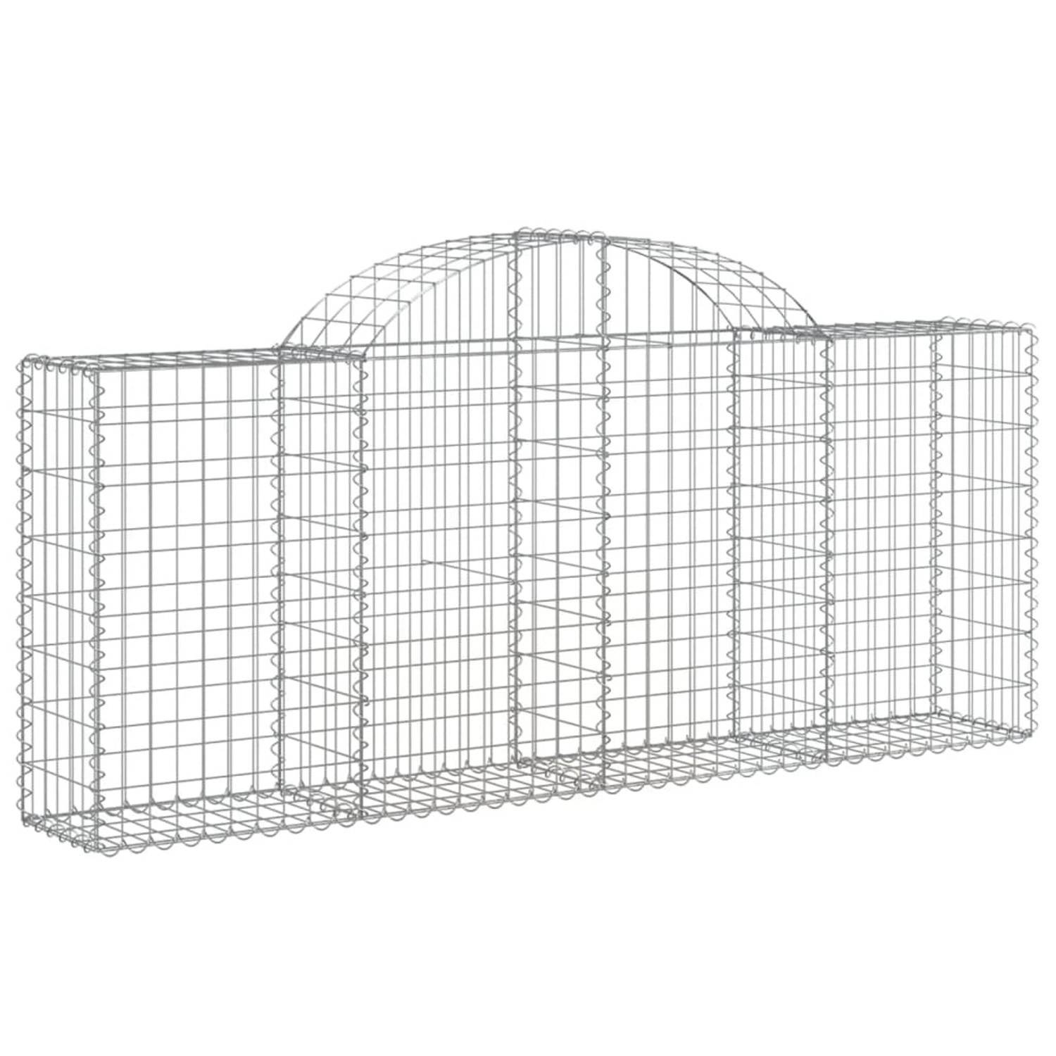 vidaXL Gabionen mit Hochbogen 25 Stk 200x30x80/100cm Eisen 1668691 günstig online kaufen