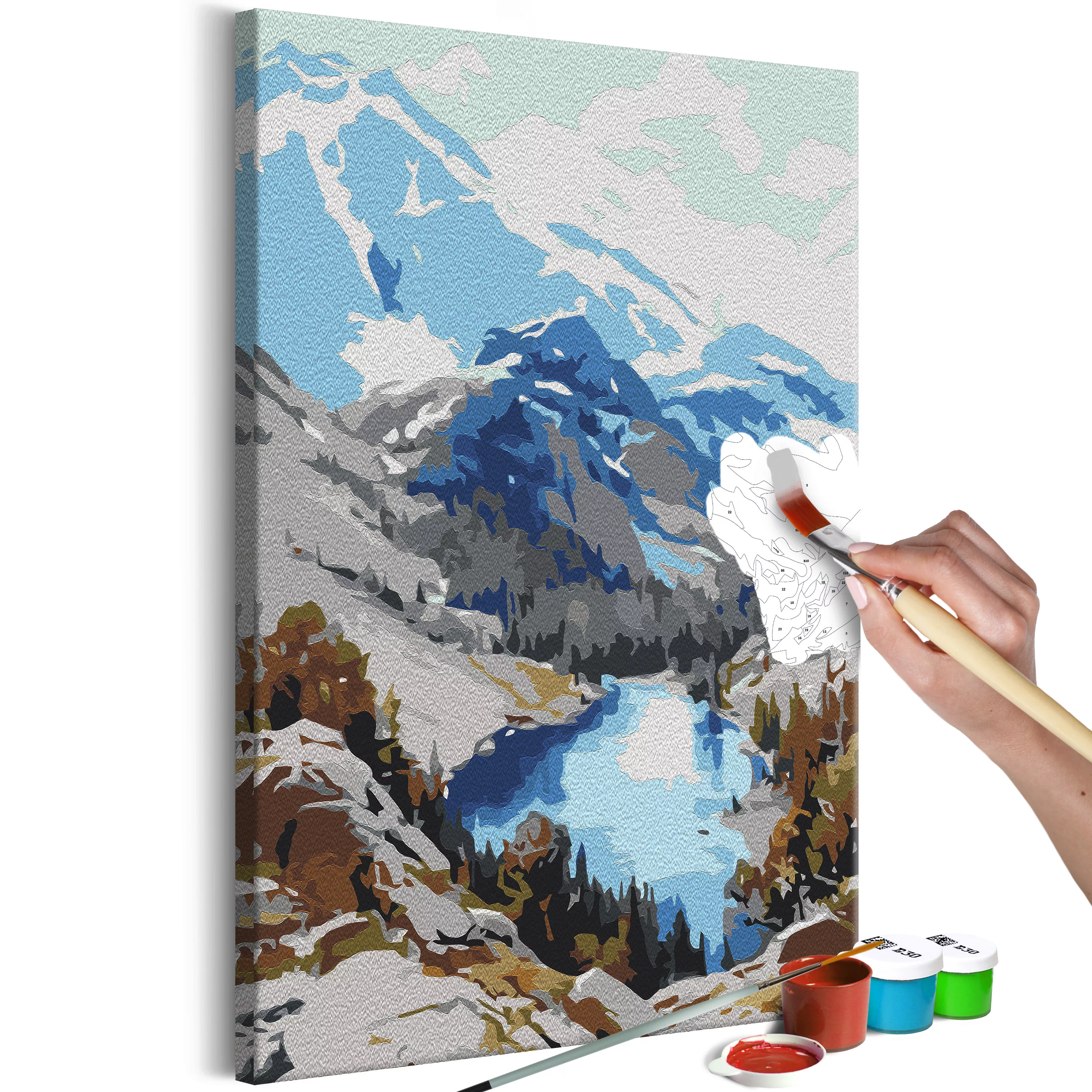 Malen Nach Zahlen - Lake In The Mountains günstig online kaufen