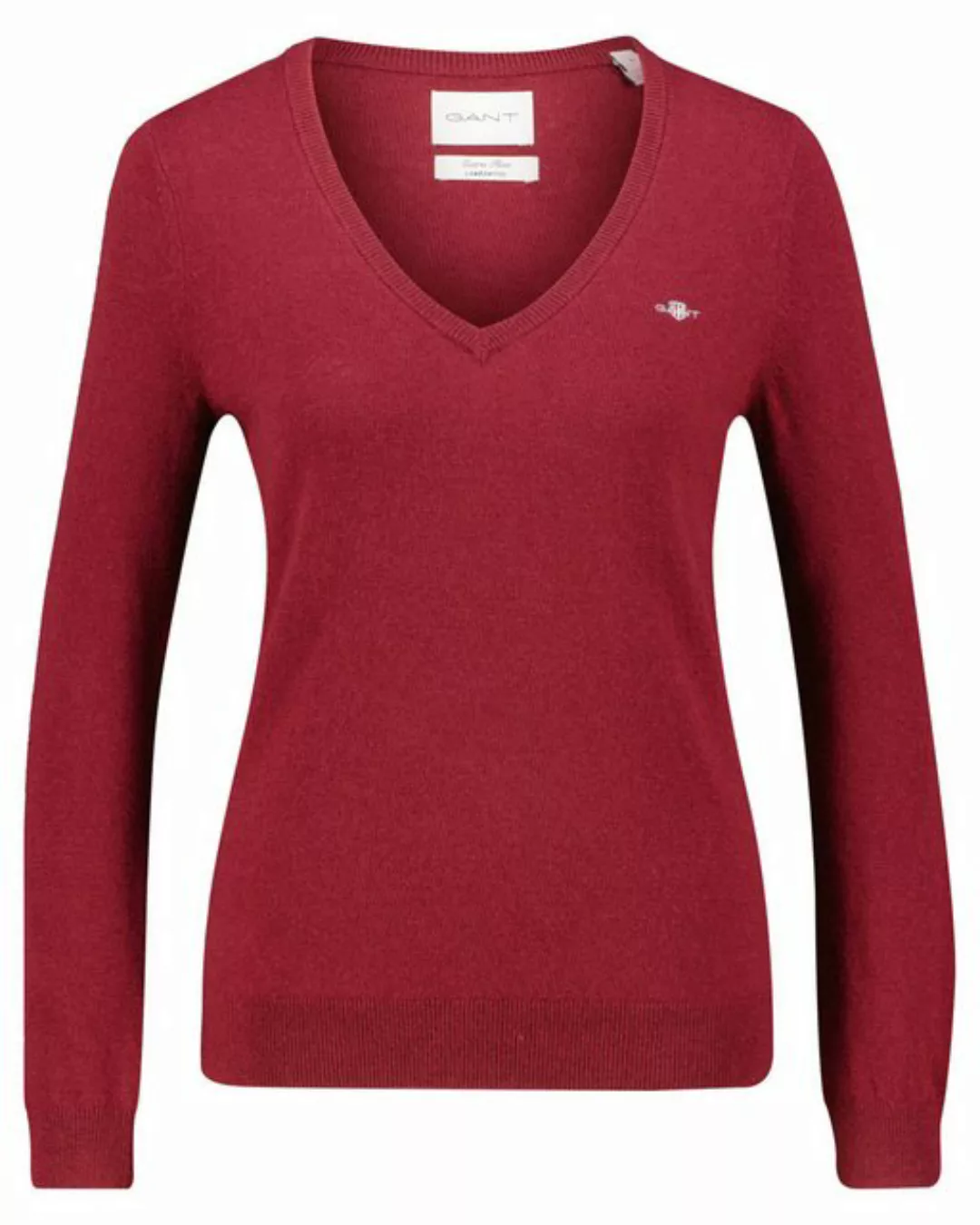 Gant V-Ausschnitt-Pullover EXTRAFINE LAMBSWOOL V-NECK günstig online kaufen