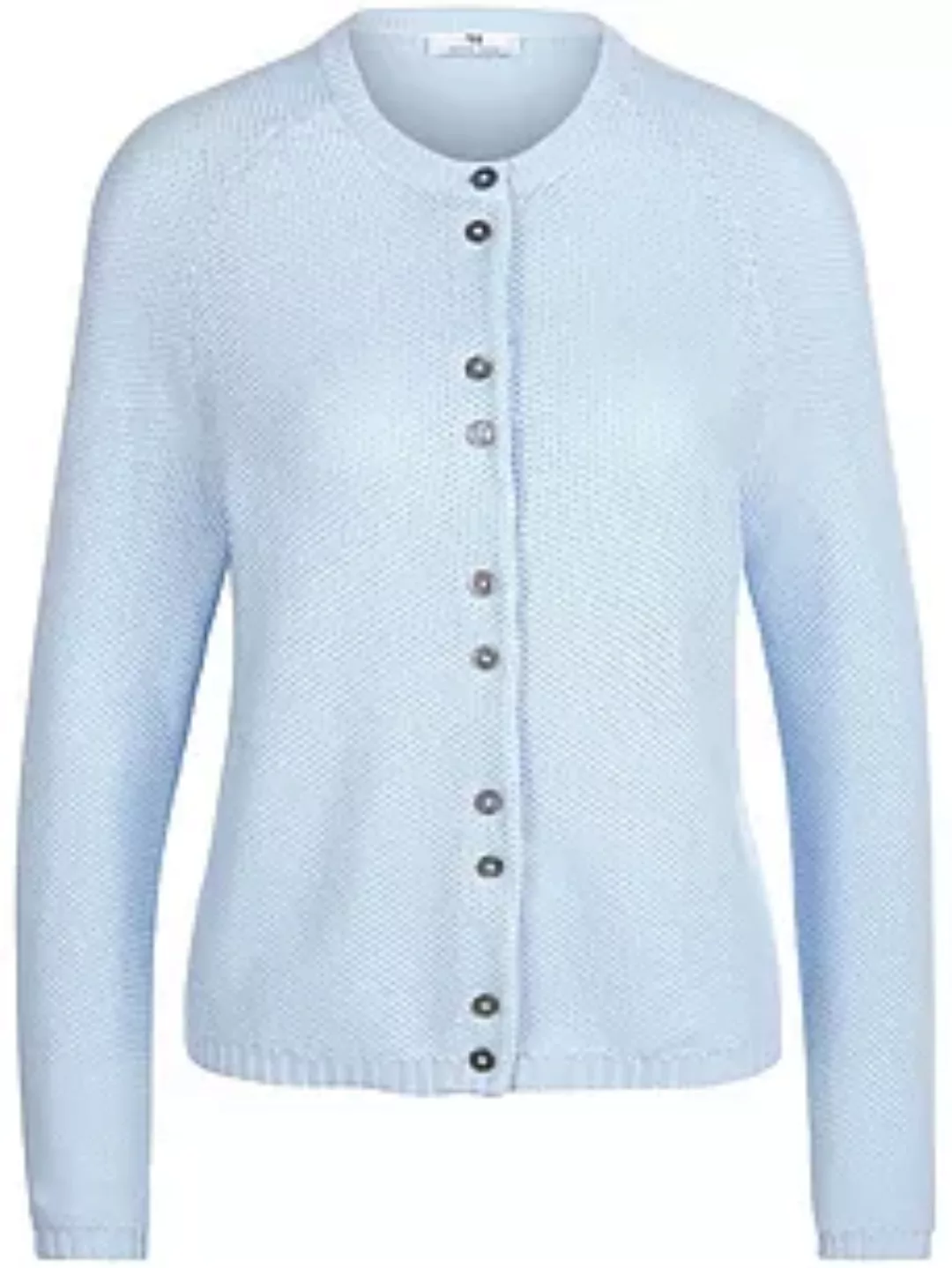 Strickjacke aus 100% SUPIMA®-Baumwolle Peter Hahn blau günstig online kaufen