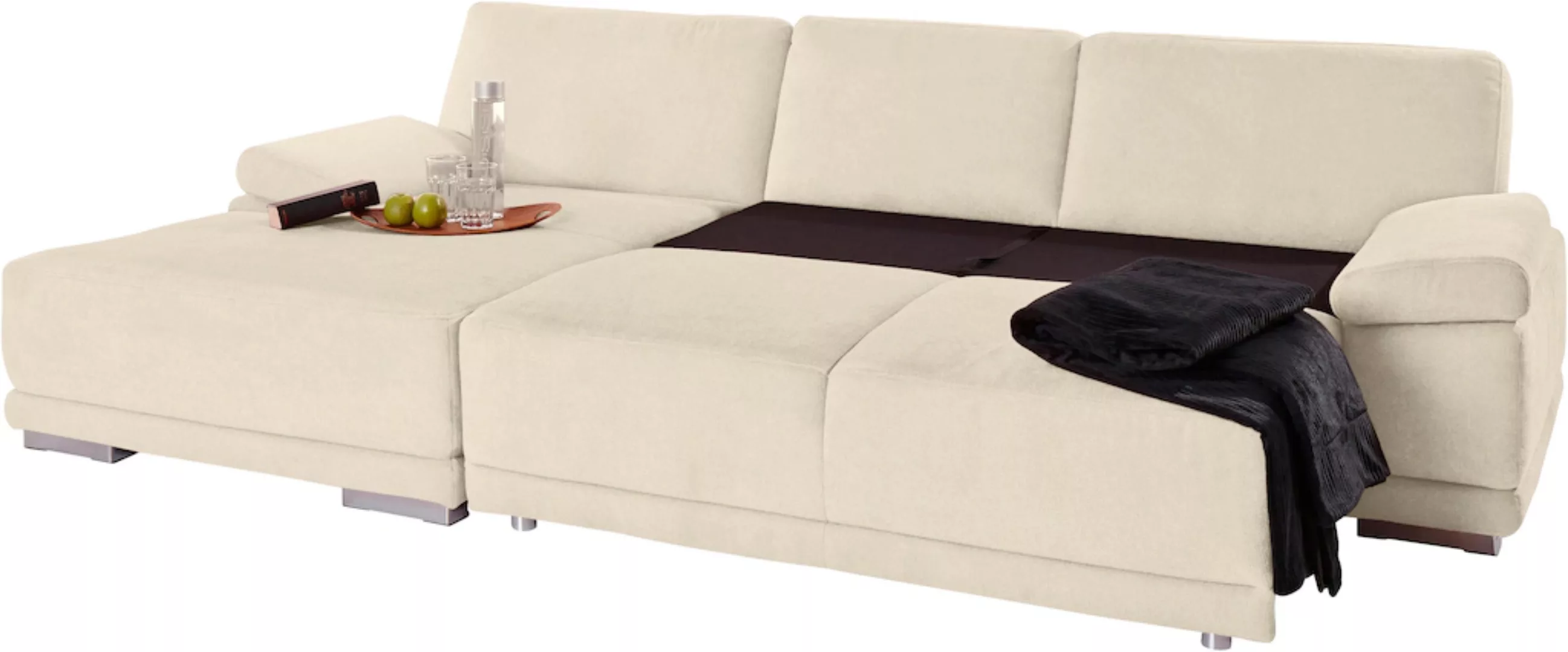 sit&more Ecksofa »Coria L-Form«, mit XL-Recamiere, wahlweise mit Bettfunkti günstig online kaufen