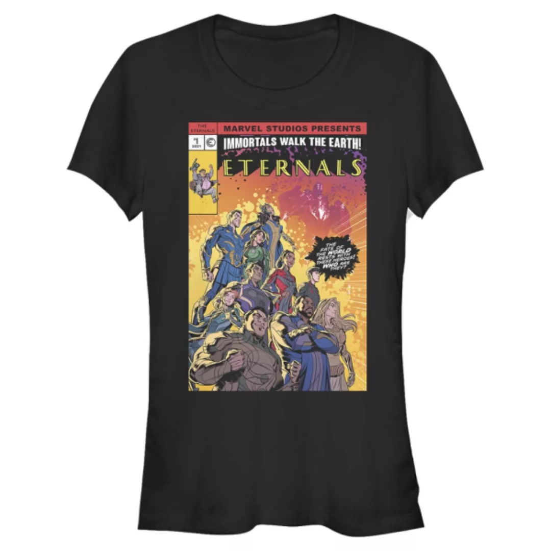 Marvel - Les Éternels - Gruppe Halftone Cover - Frauen T-Shirt günstig online kaufen