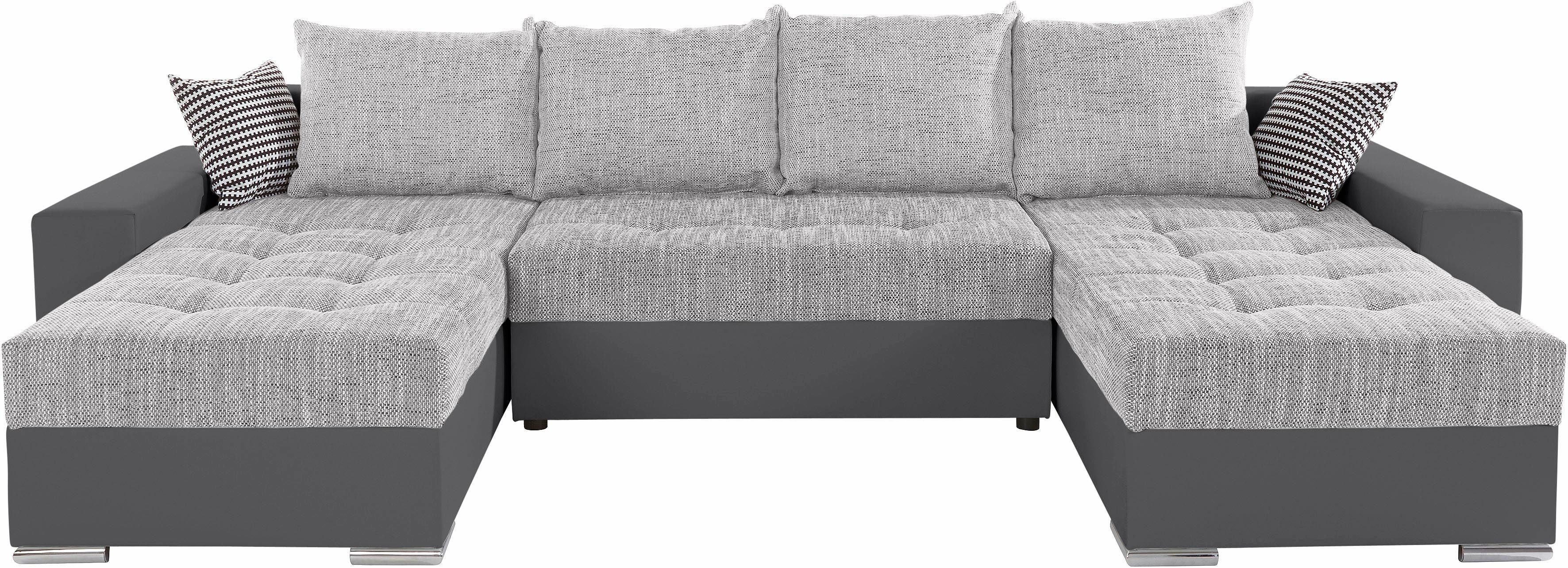 COLLECTION AB Wohnlandschaft "XL-Josy U-Form, Breite 313 cm, Kunstleder-Mix günstig online kaufen