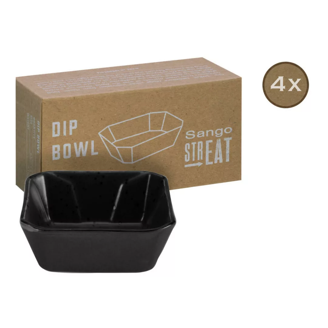 CreaTable Servierset Streat Dip Bowl schwarz Steinzeug günstig online kaufen