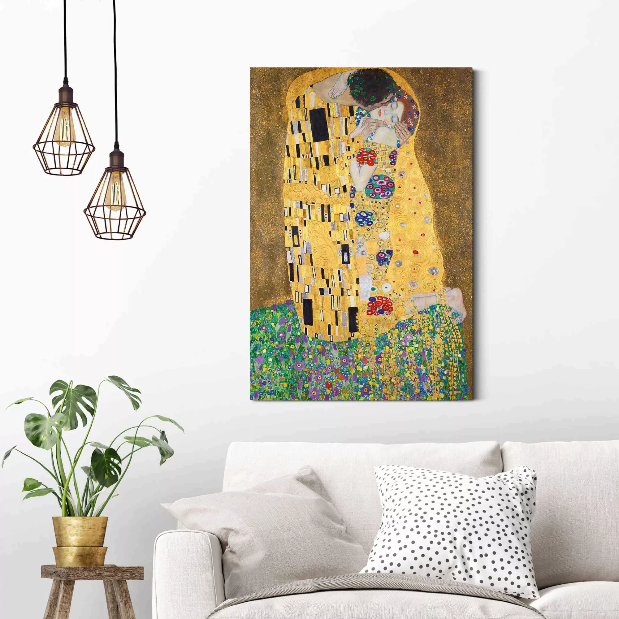 Reinders Holzbild "Deco Panel 60x90 Gustav Klimt - the kiss" günstig online kaufen