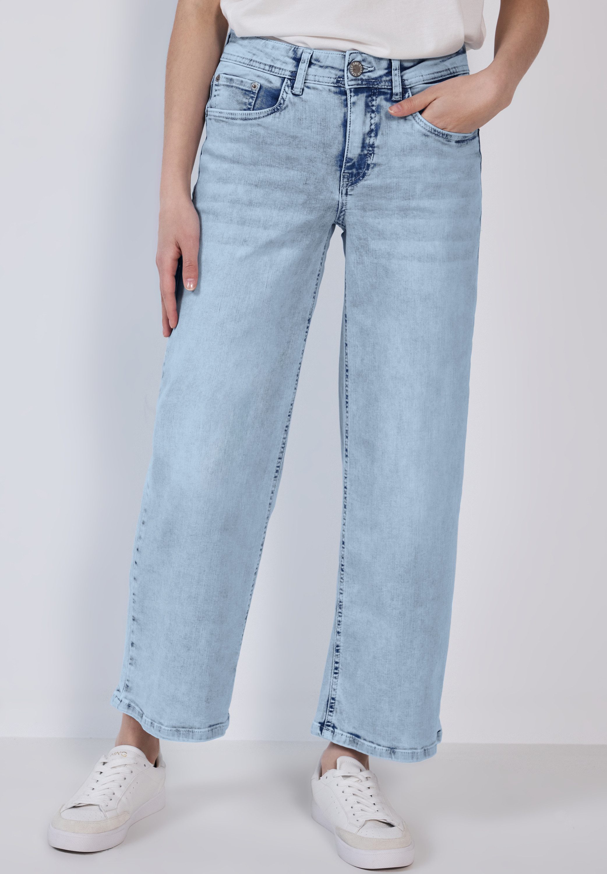 STREET ONE STUDIO Weite Jeans 5-Pocket-Style günstig online kaufen