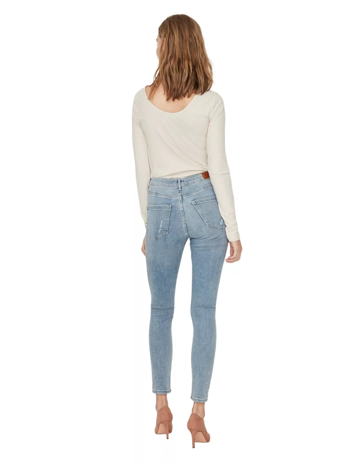 Vero Moda Damen Jeans VMSOPHIA AM314 - Skinny Fit - Blau - Light Blue Denim günstig online kaufen