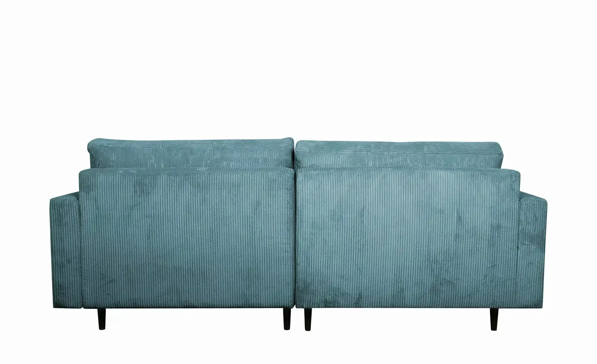 uno Ecksofa trendiger Cordstoff Livorno ¦ blau ¦ Maße (cm): B: 221 H: 105 T günstig online kaufen