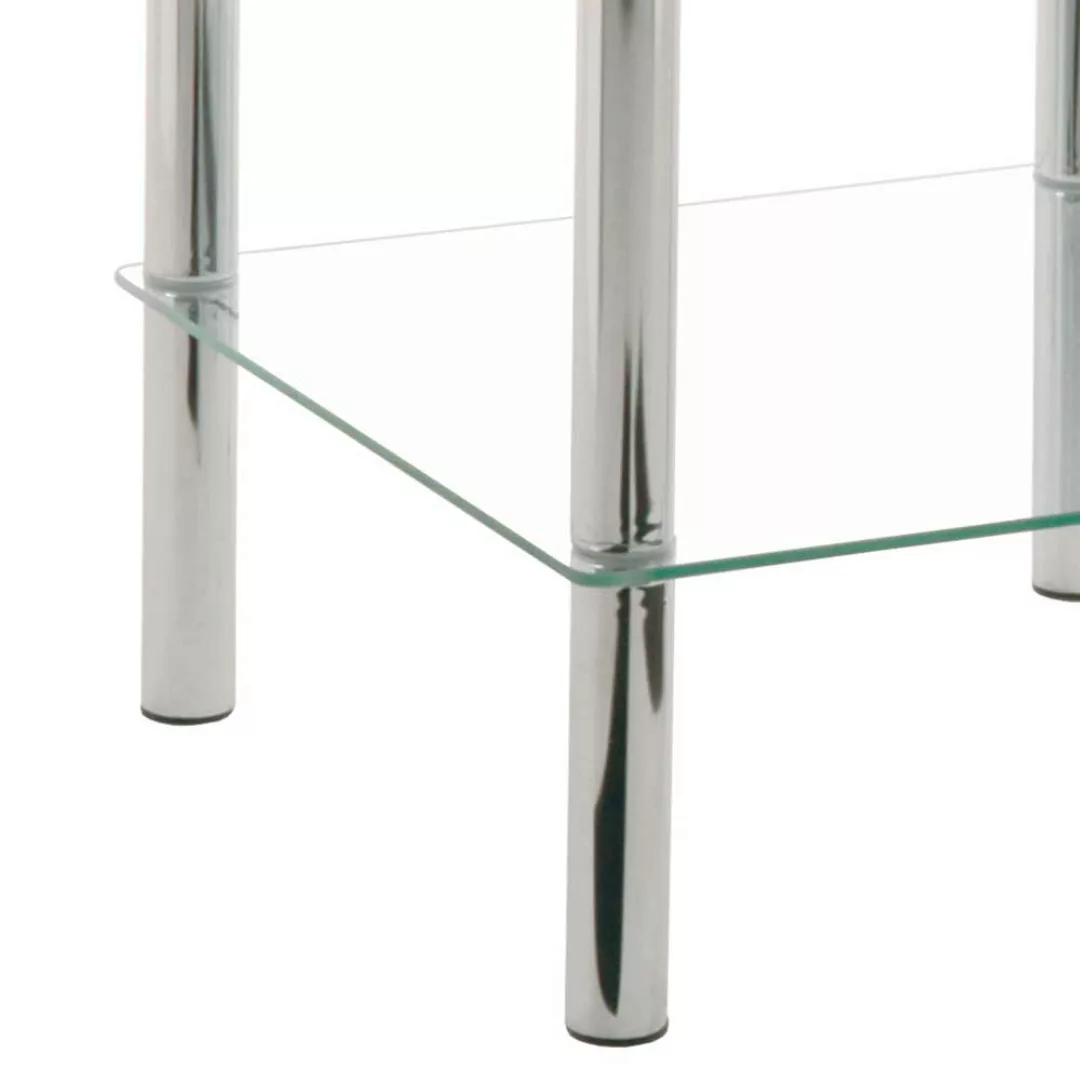 Glastisch mit Ablage Stahl günstig online kaufen