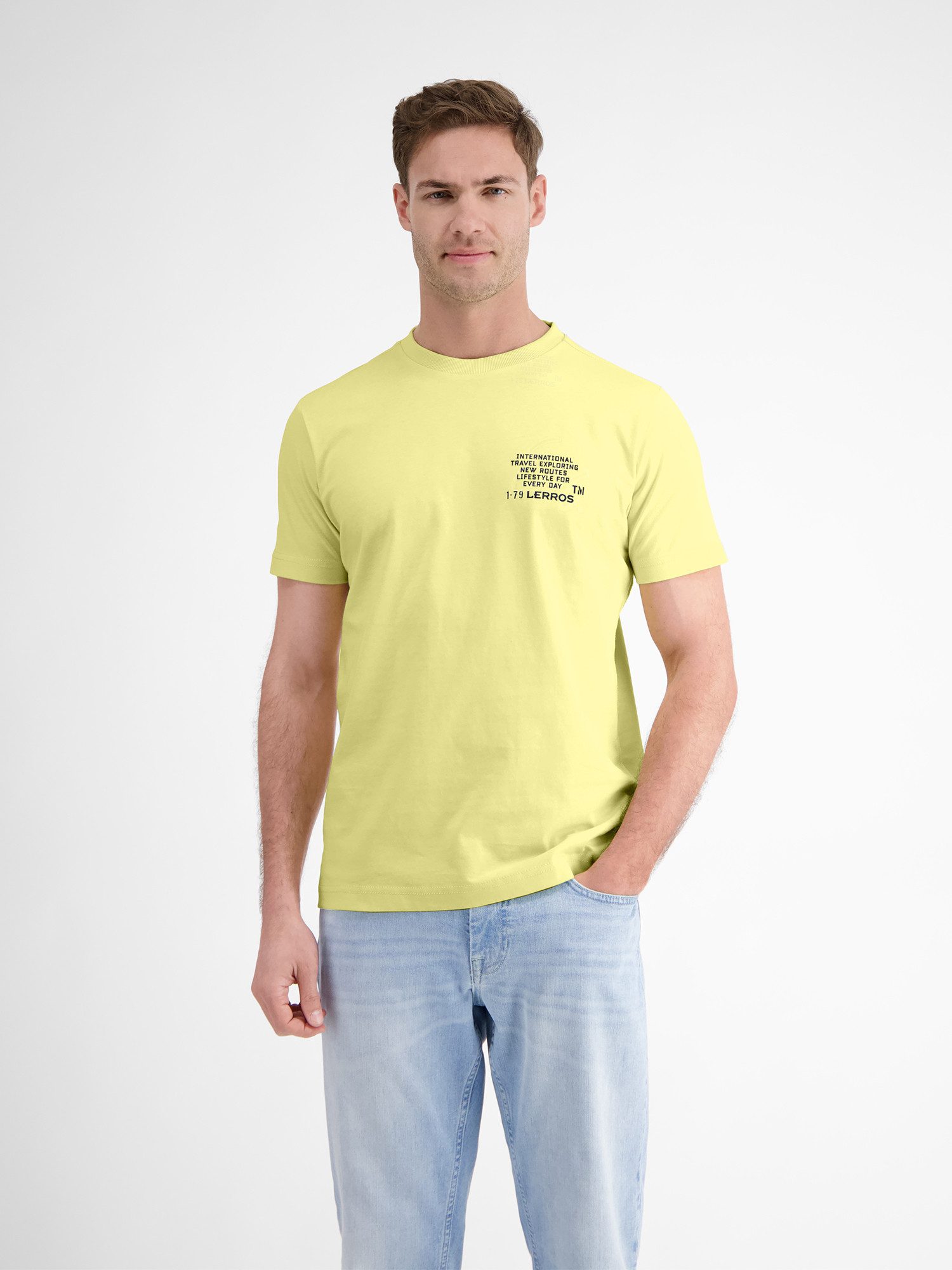 LERROS T-Shirt "LERROS Herren T-Shirt in Waffel-Piqué" günstig online kaufen