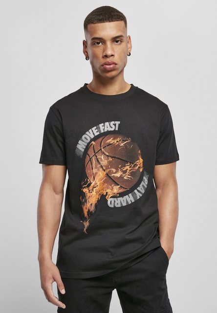 MisterTee T-Shirt MisterTee Herren Burning BBall Tee (1-tlg) günstig online kaufen