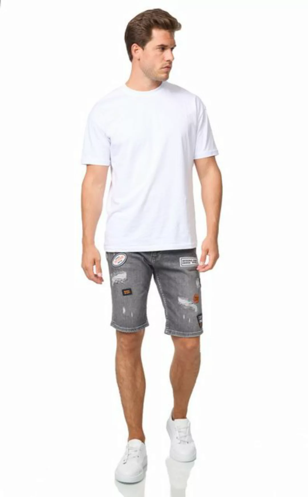 Denim House Jeansshorts Patchwork Short Jeans im Used-Look Herren Bermuda S günstig online kaufen