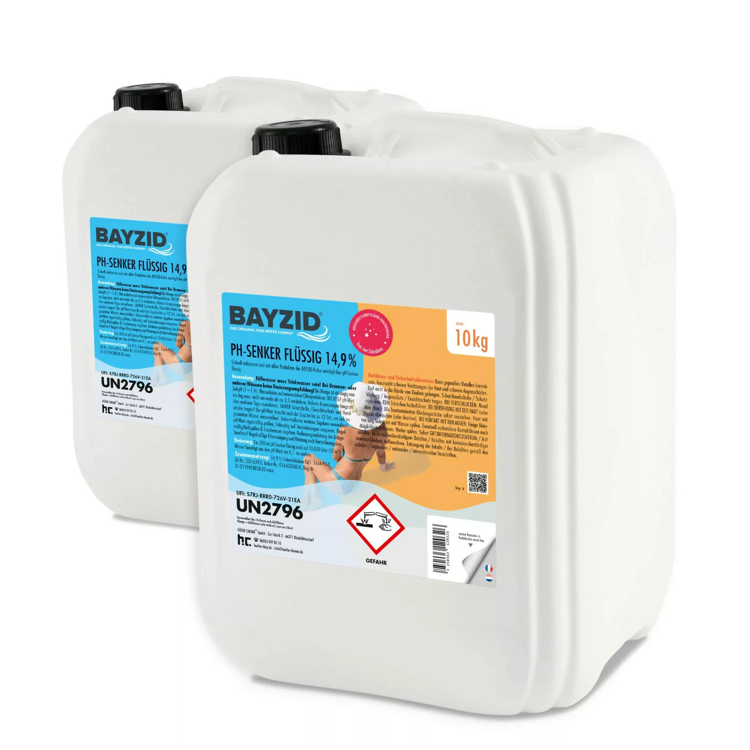 Bayzid pH Minus Flüssig 14,9% 2 x 10kg günstig online kaufen