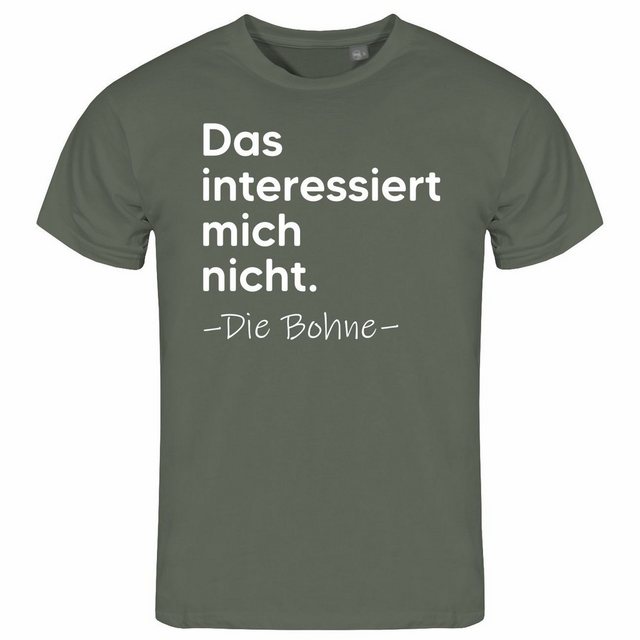 deinshirt Print-Shirt Herren T-Shirt Das interessiert mich nicht die Bohne günstig online kaufen