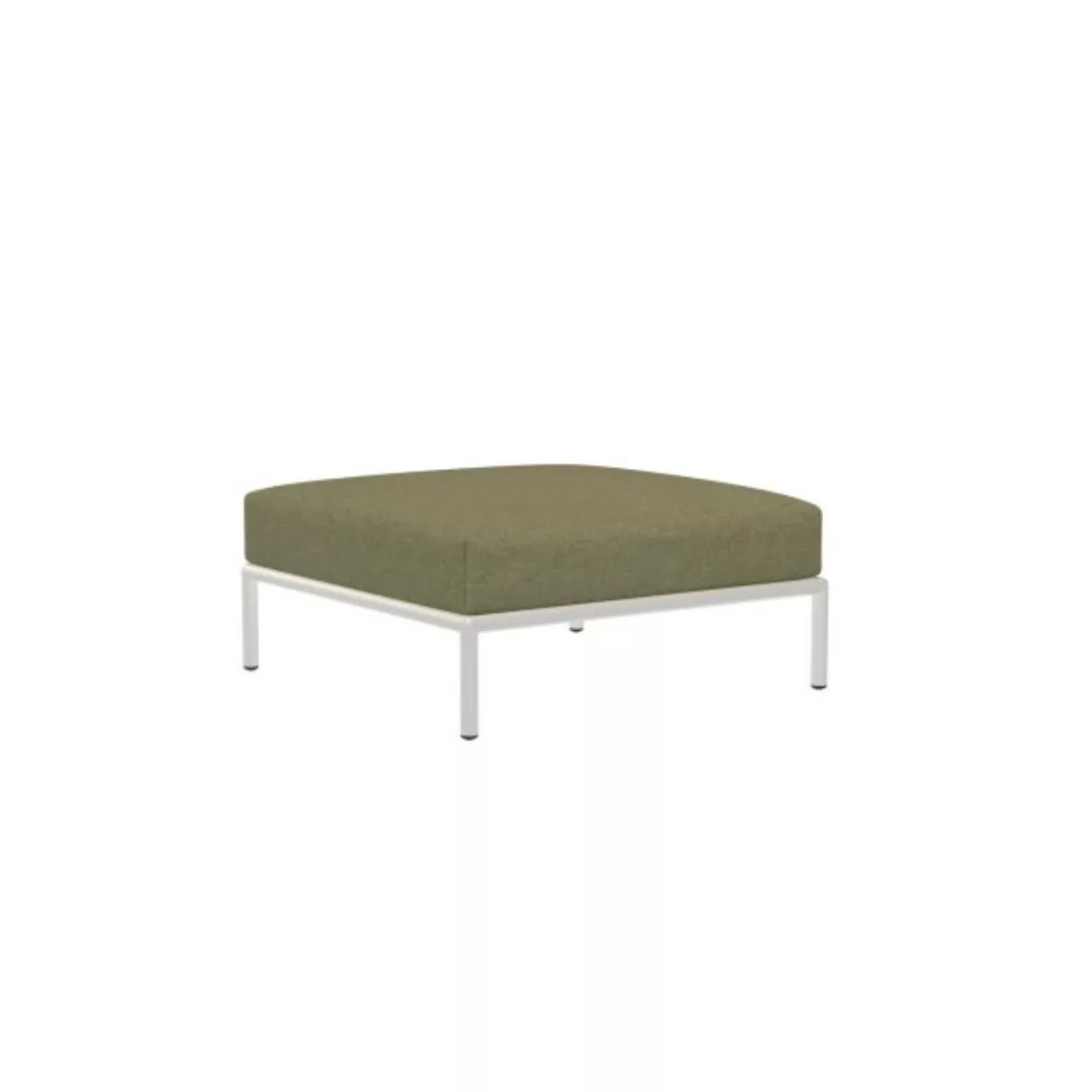 LEVEL2 Outdoor Ottoman Lounge-Modul 3 Blattgrün Weiß günstig online kaufen