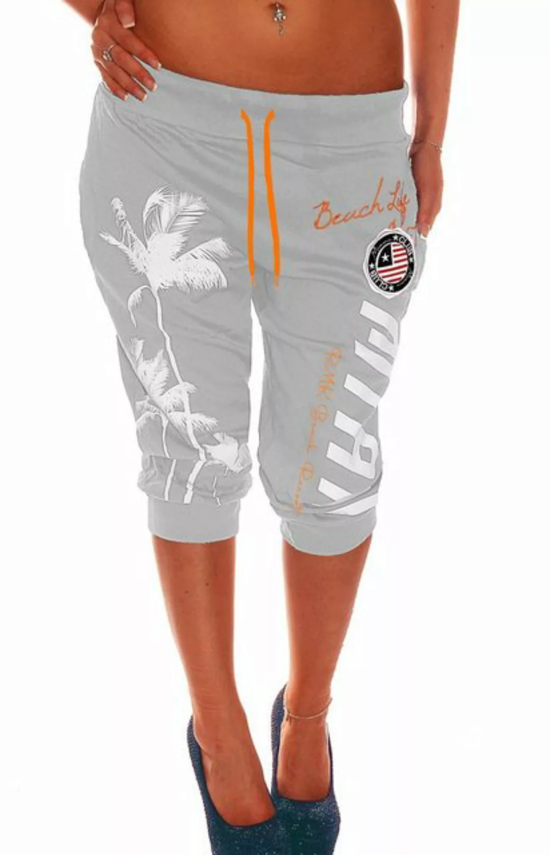 RMK Sweatshorts Damen Short Bermuda Kurze Jogginghose 3/4 Hose Sport Miami günstig online kaufen
