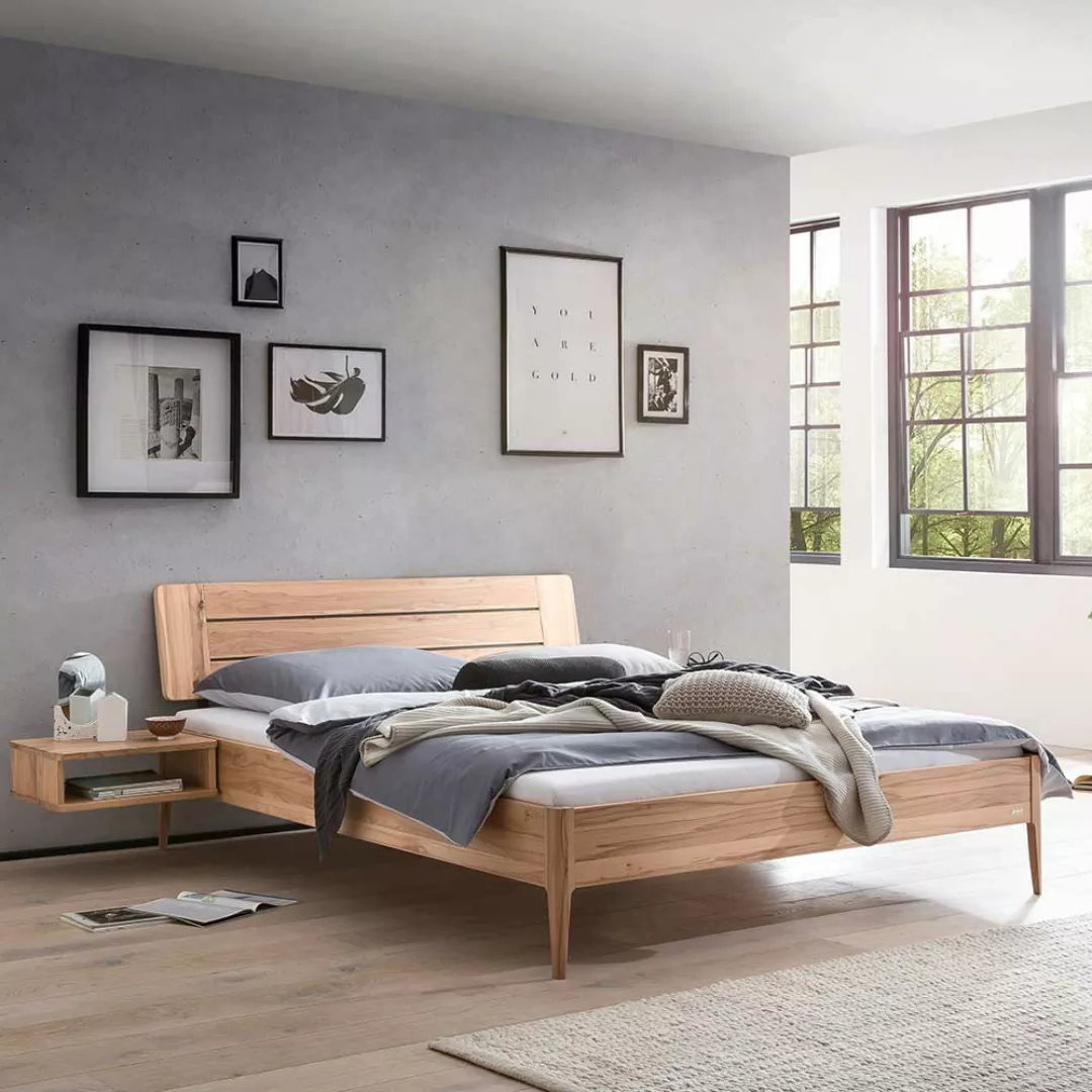 Bett Wildbuche 140x200 cm aus Massivholz modernem Design günstig online kaufen