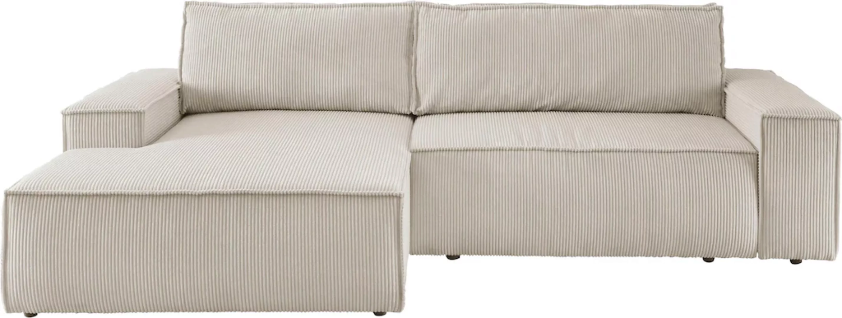 Home affaire Ecksofa SHERWOOD Schlafsofa 267 cm, L-Form, Schlaffunktion mit günstig online kaufen